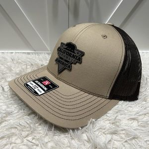 California Republic laser engraved Richardson 112 hat.